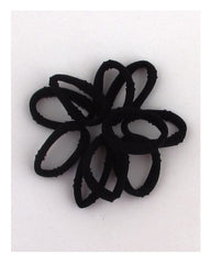 10 pc. Black elastic ponytail holder