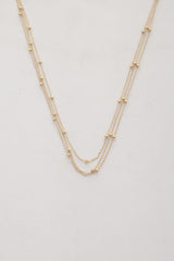 Ball Bead Chain Layered Necklace