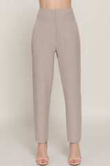 High Waist Pintuck Detail Long Pants