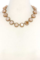 Circle Bead Short Necklace