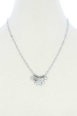 Dainty Star Lighting Bolt Charm Metal Necklace