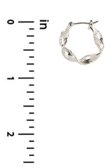 Metal Twist Hoop Earring