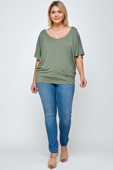 Solid Knit Top, With A Flowy Silhouette