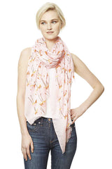 Fashion Bird Print Skinny Scarf