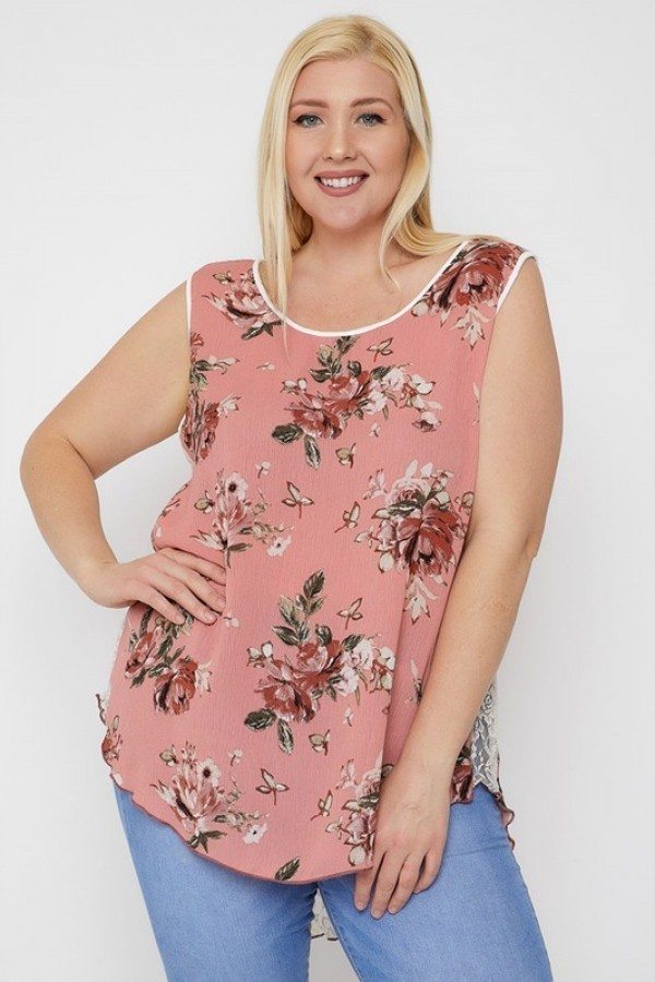 High-low Hemline Sleeveless Top