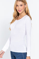 Long Slv Scoop Neck Thermal Top