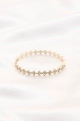 Dainty Rhinestone Metal Bracelet