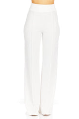 Front-line Flared Leg Design Solid Pants