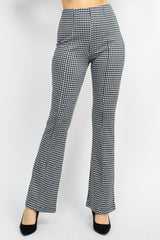 Plaid Bell Bottom Pants