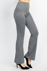 Plaid Bell Bottom Pants