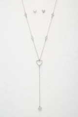 Heart Y Shape Metal Necklace