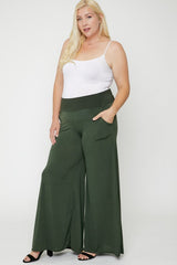 High waist palazzo pants