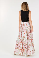 High Waist Wide Leg Printed Palazzo Pants