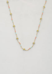 Flower Beaded Necklace