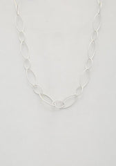 Oval Link Metal Necklace