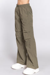 Waist Elastic Parachute Pants