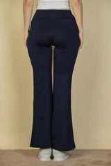 High Waisted Front Pocket Flare Pants