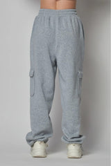 Fleece Lined Cargo Sweat Jogger Pants